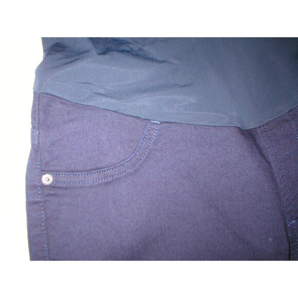 New Womens NWT 185 Designer USA Maternity James Jeans Twiggy Crop Pants 29 Black - Picture 5 of 8